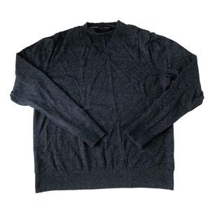 Banana republic factory heathered cotton yarn v neck sweater size medium